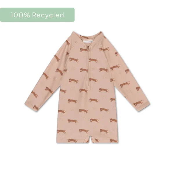 Laste ujumiskostüüm UV-kaitsega / Brown Leopard - Image 7