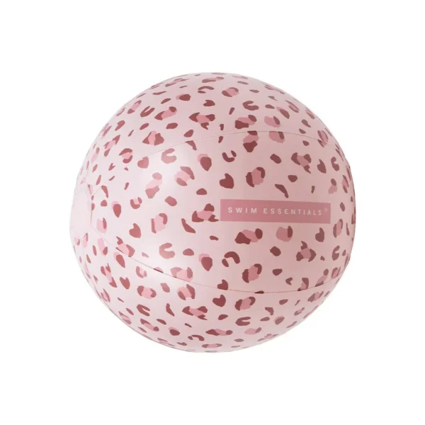 Täispuhutav rannapall Vanaroosa Leopard Ø 51 cm